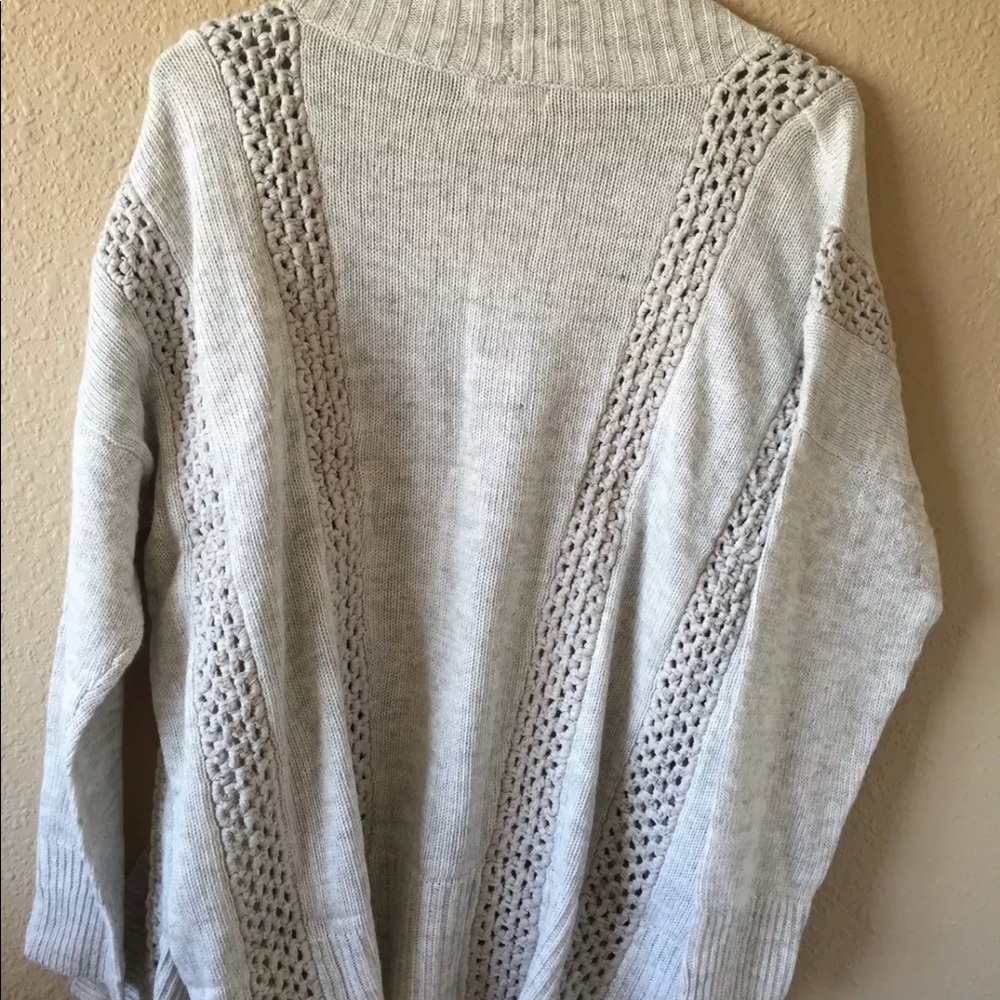 Sundance Catalog $148 crochet cardigan sweater S cottagecore boho lagenlook - Picture 3 of 7